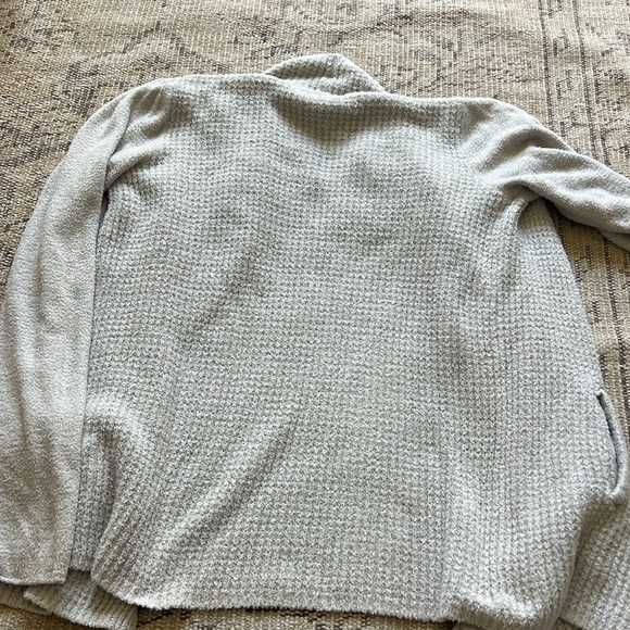 Barefoot dreams waffle knit open front cardigan - Picture 6 of 6